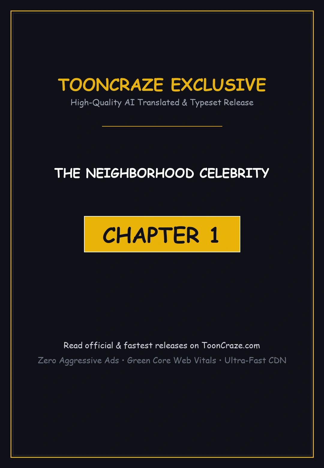 The Neighborhood Celebrity Episode 1 - Page 1