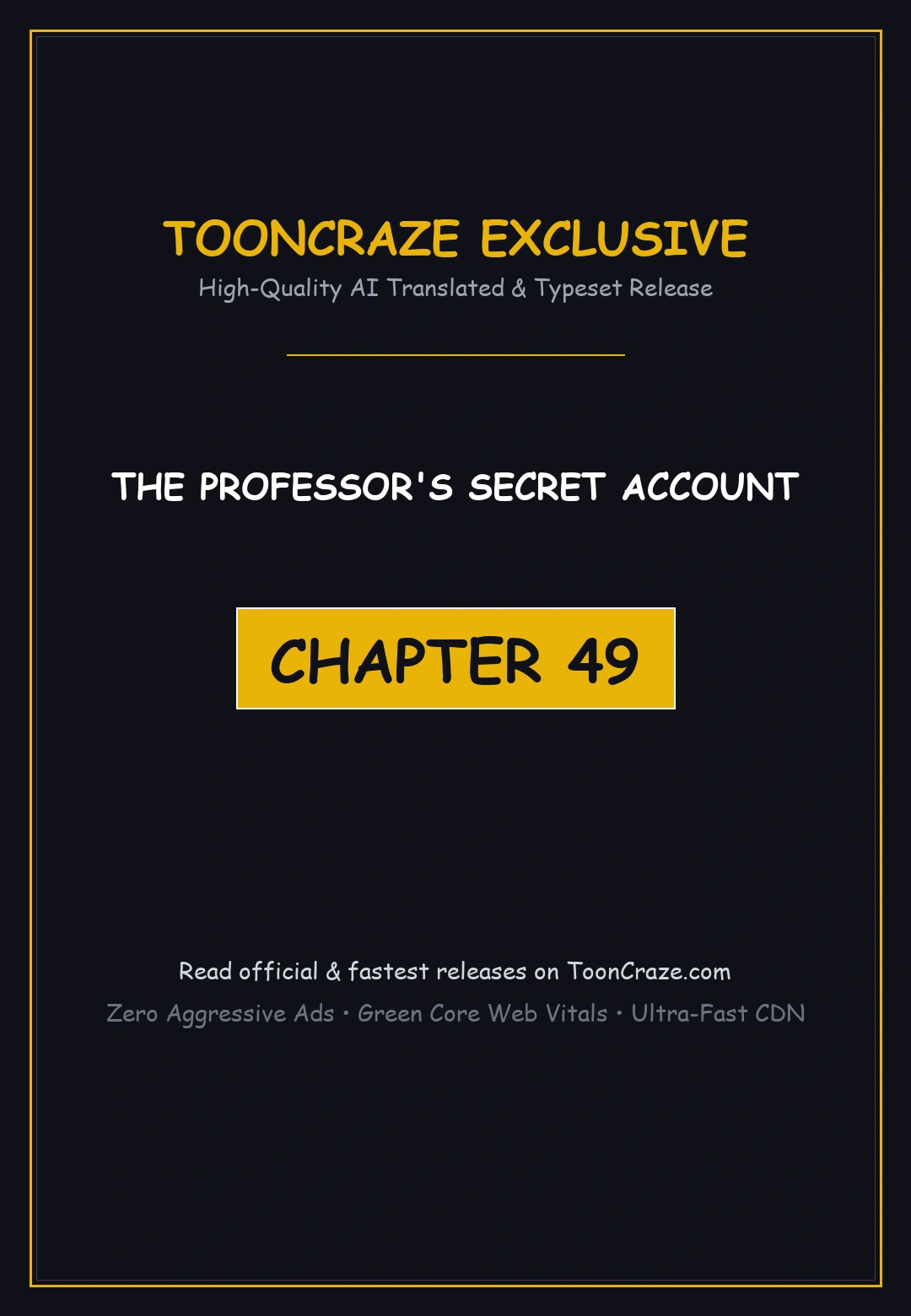The Professor's Secret Account Episode 49 - Page 1