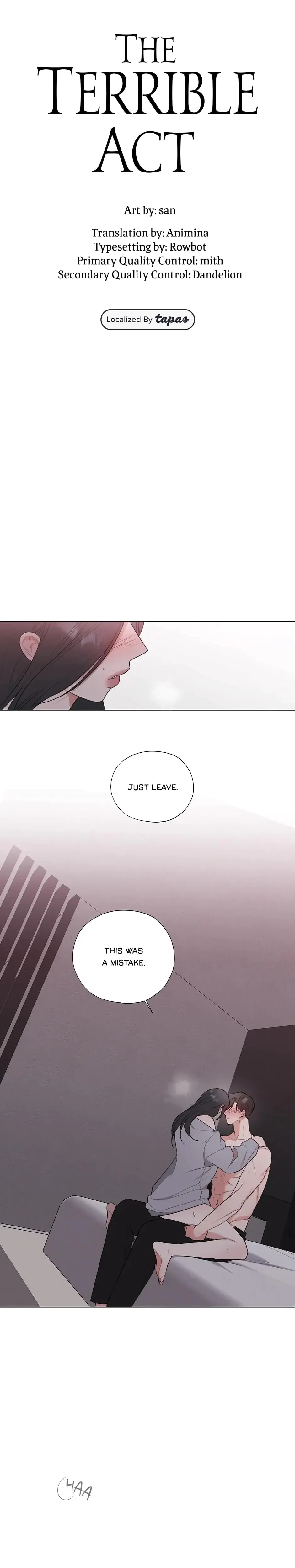 The Terrible Act Episode 0 - Page 1