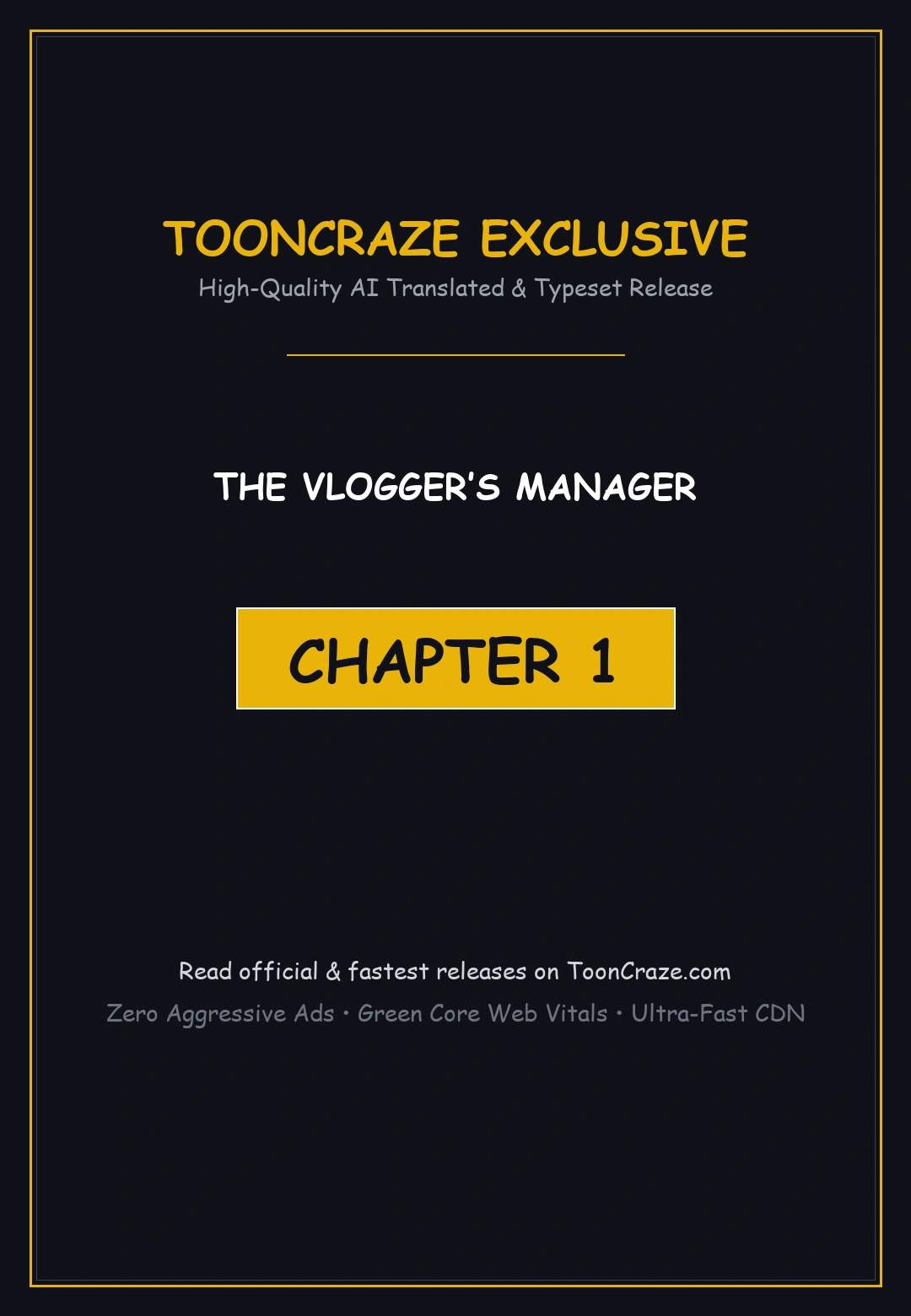 The Vlogger’s Manager Episode 1 - Page 1