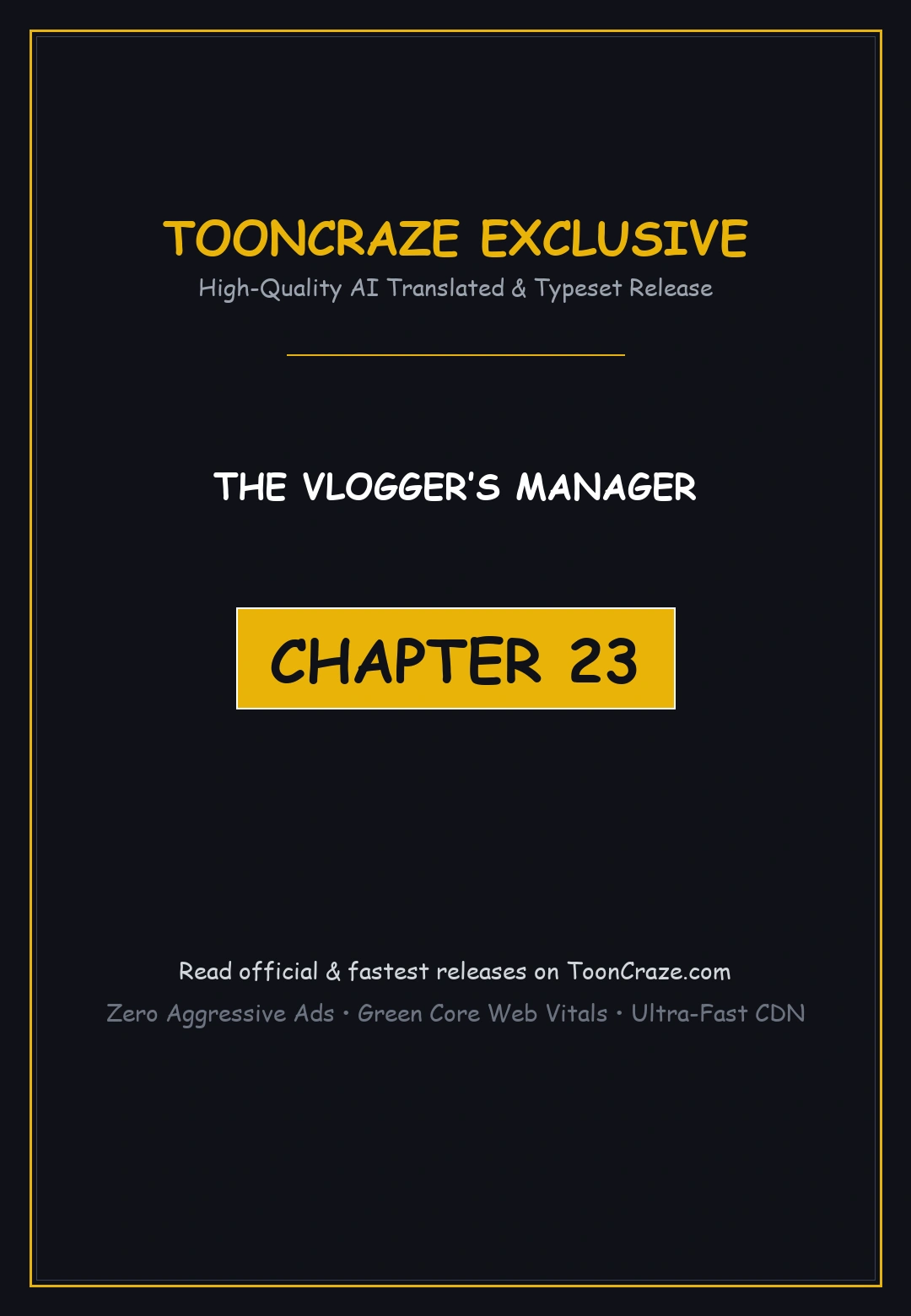 The Vlogger’s Manager Episode 23 - Page 1