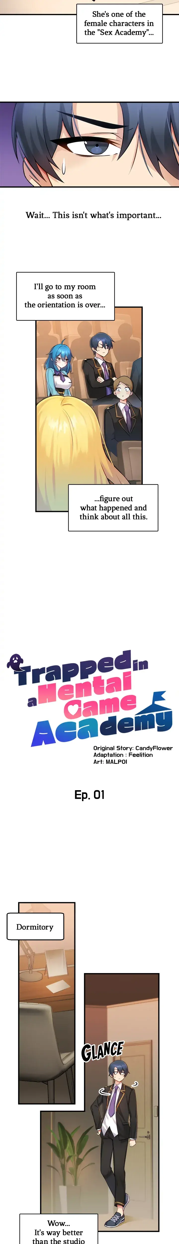 Trapped in a Hentai Game Academy Episode 1 - Page 11