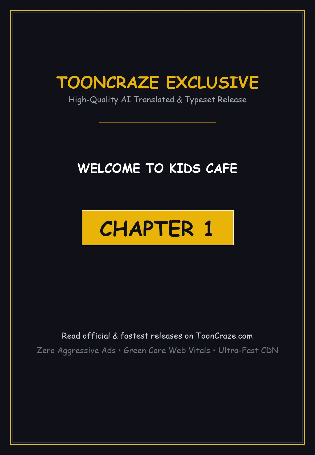 Welcome to Kids Cafe Episode 1 - Page 1