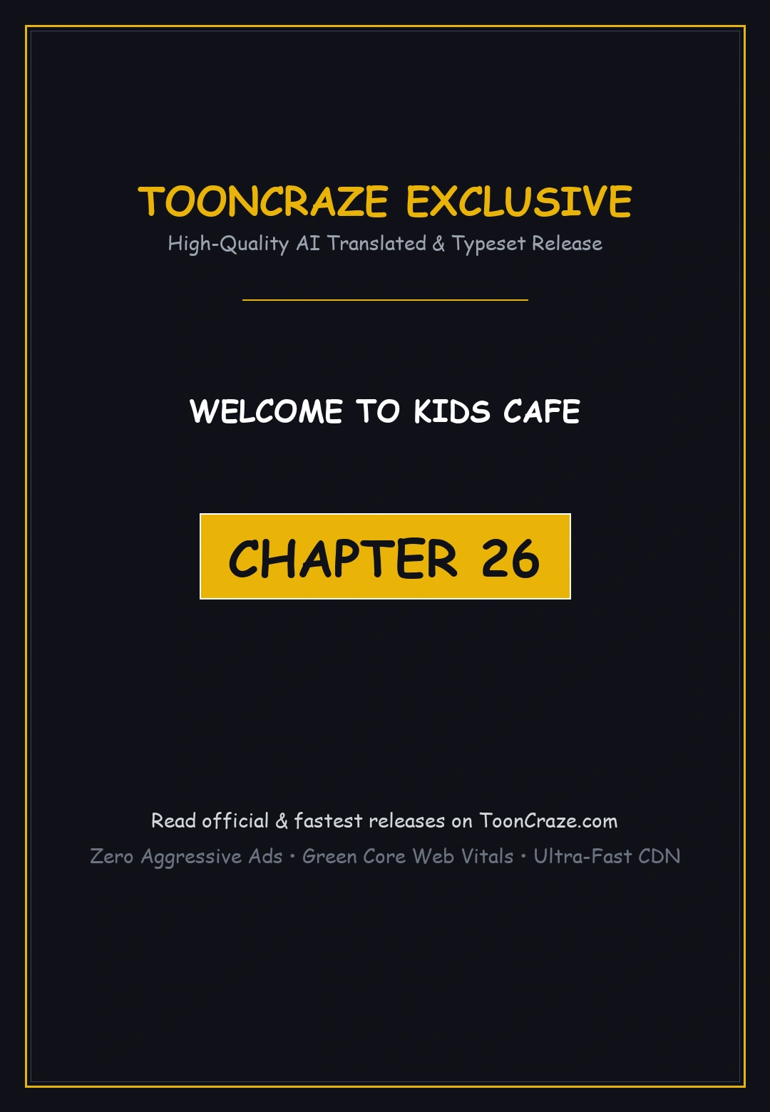 Welcome to Kids Cafe Episode 26 - Page 1