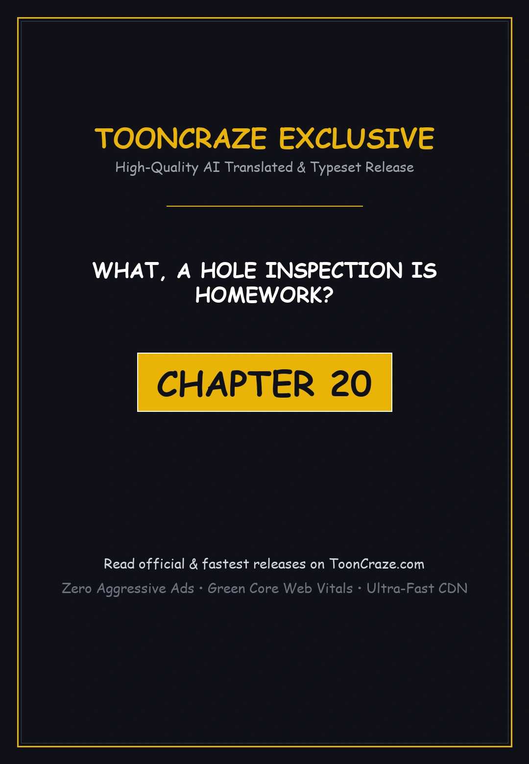 What, a Hole Inspection Is Homework? Episode 20 - Page 1