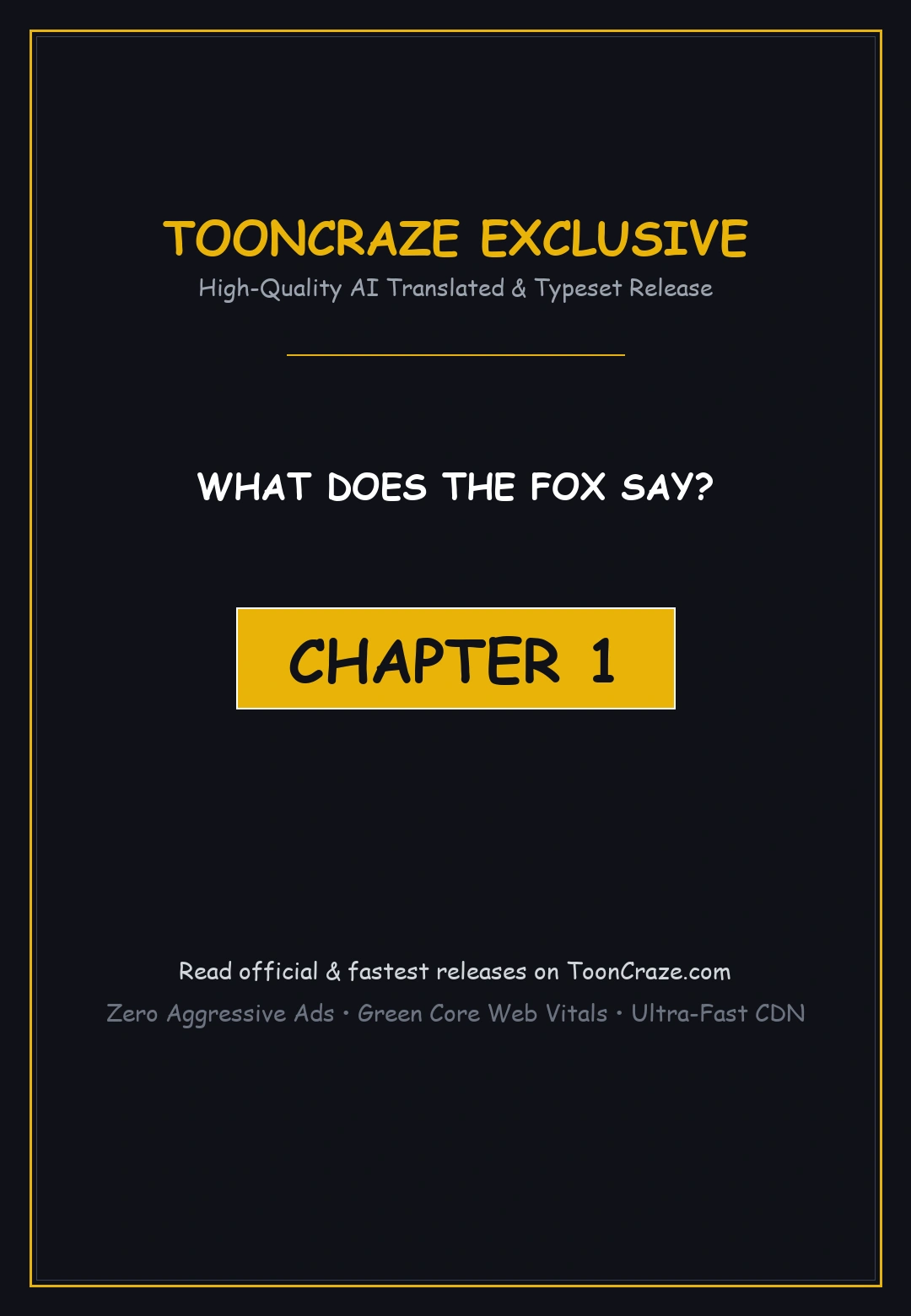 What Does the Fox Say? Episode 1 - Page 1
