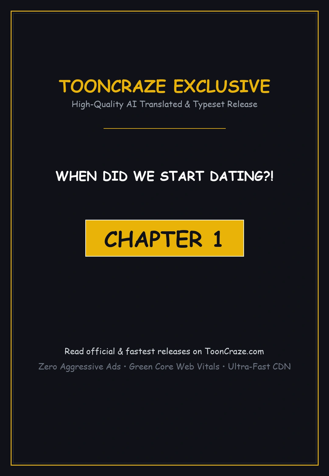 When Did We Start Dating?! Episode 1 - Page 1