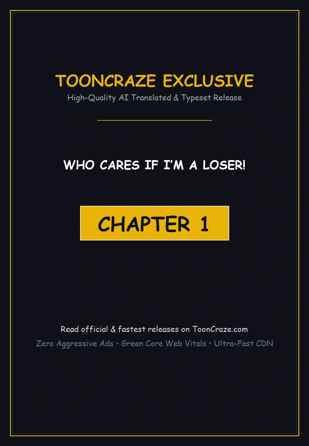 Who Cares If I’m a Loser! Episode 1 - Page 1