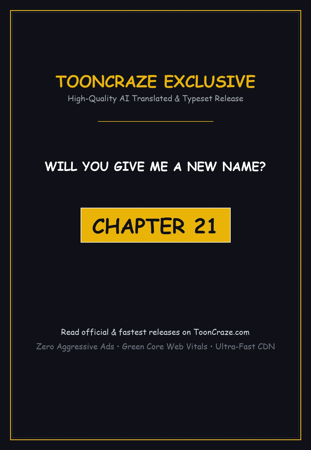 Will You Give Me a New Name? Episode 21 - Page 1