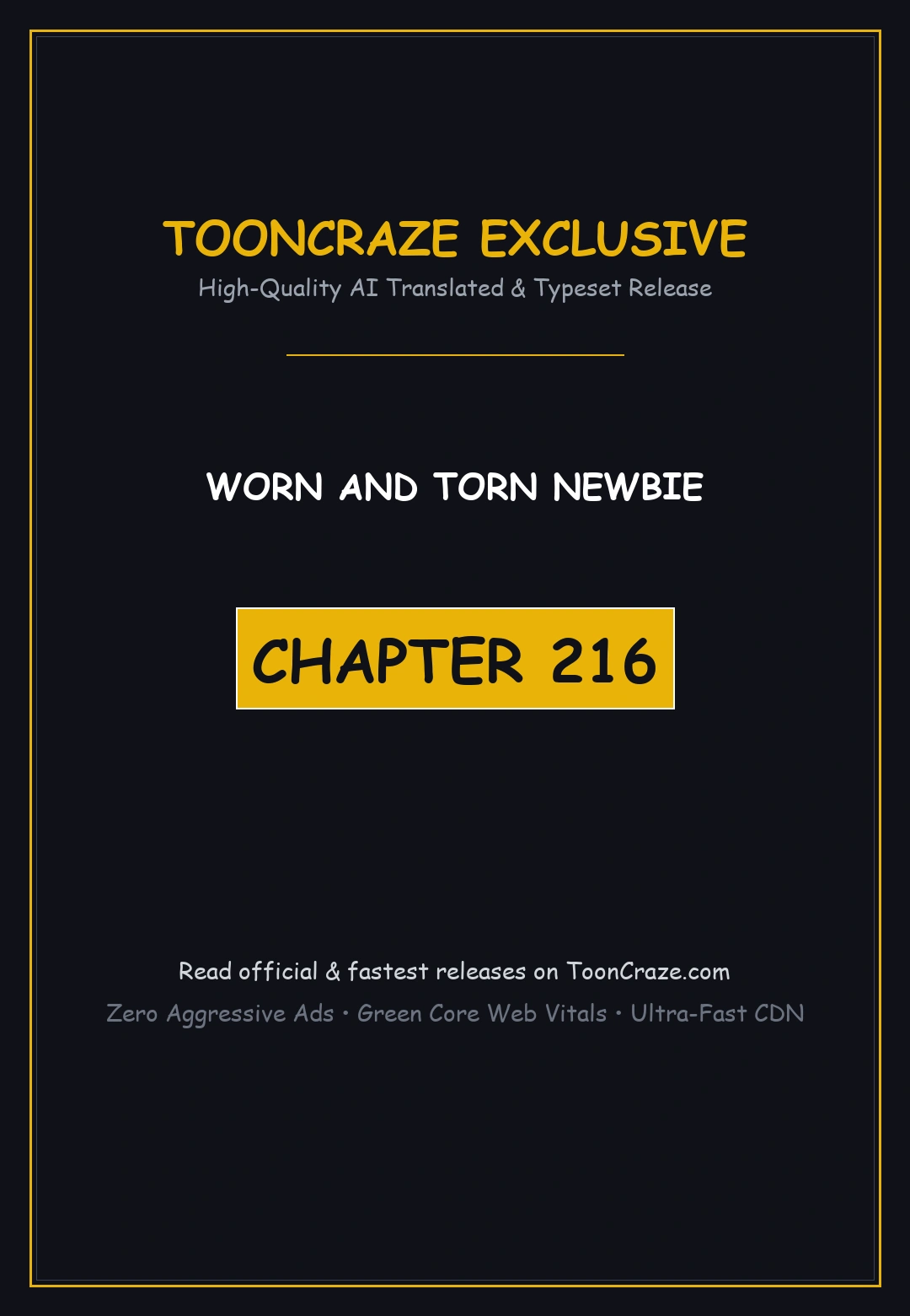 Worn and Torn Newbie Episode 216 - Page 1
